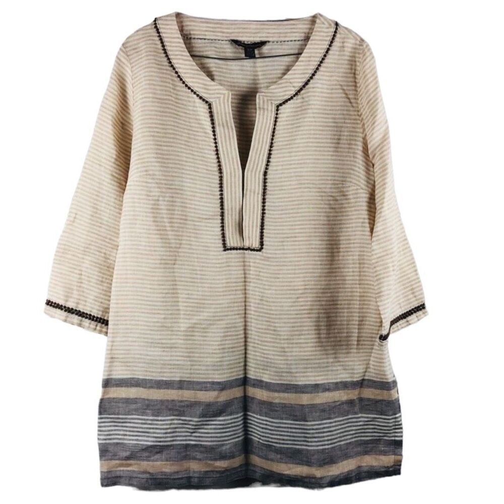 Tommy Bahama Marina Linen Tunic Size Small Resort wear